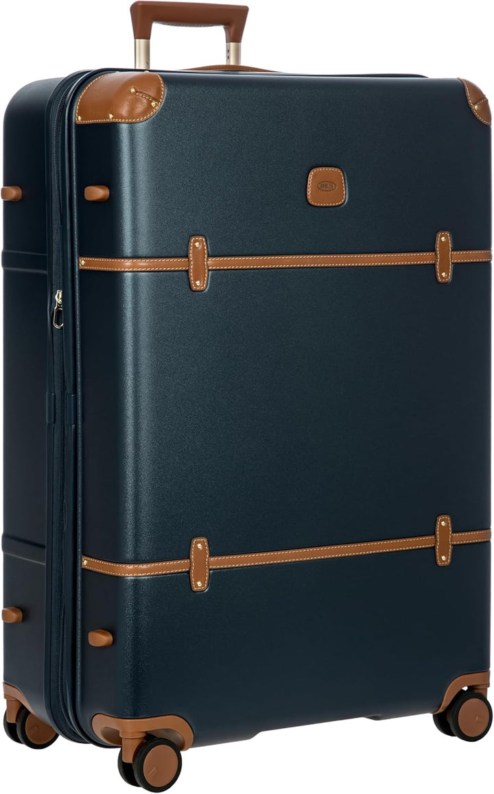Bric's Bellagio 3.0 Spinner Trunk – Luxus-Hartschalengepäck mit grossen Rädern, Teleskopgriff, Leder