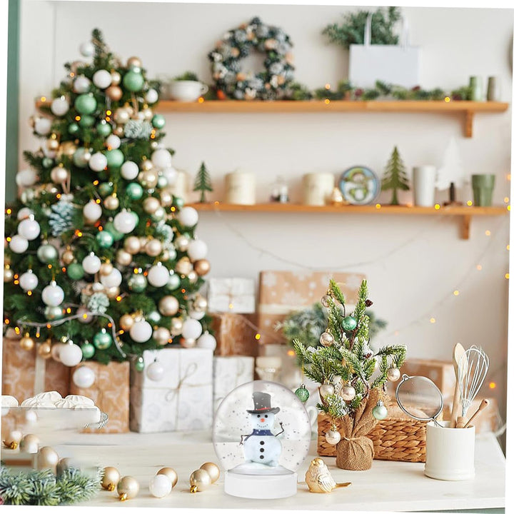 HOMSFOU 10 Stück Weihnachten DIY Schneekugel Requisite Weihnachten DIY Basteln Herstellung DIY Herst