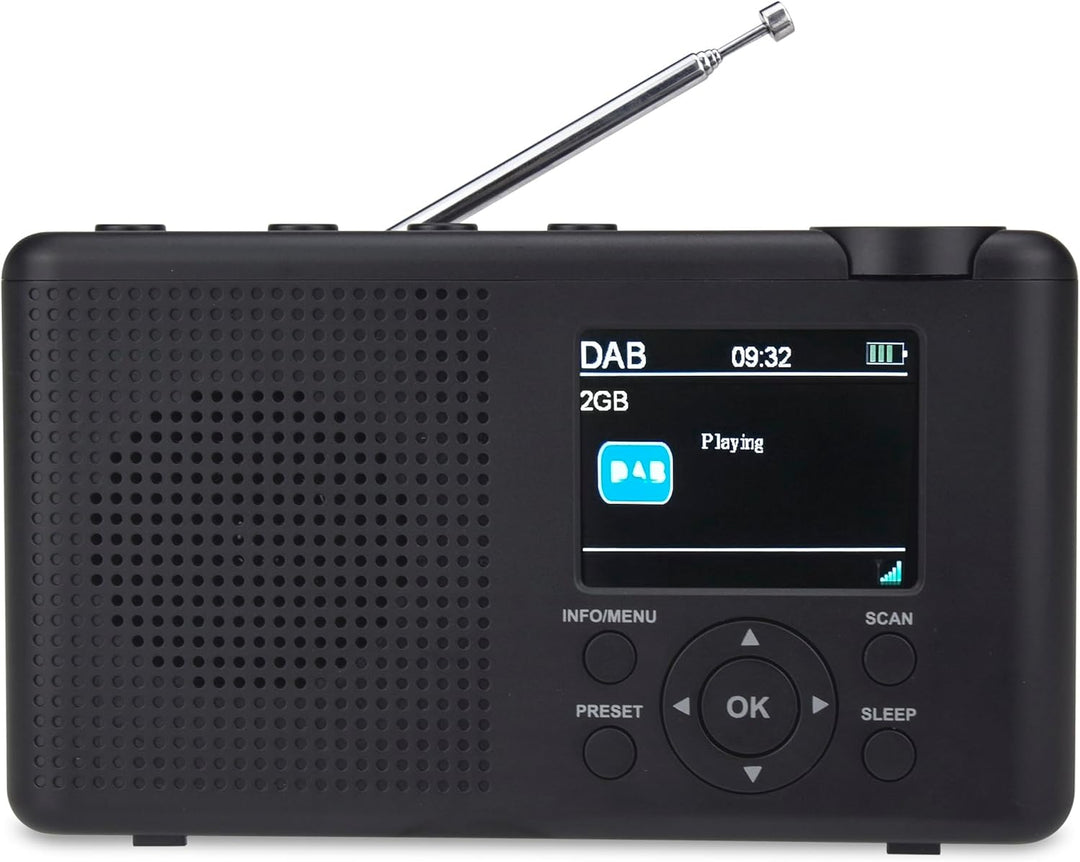 Reflexion TRA-23DAB Tragbares DAB-Radio mit Akku(UKW, DAB, DAB+, RDS, Farbdisplay, Bluetooth, Kopfhö