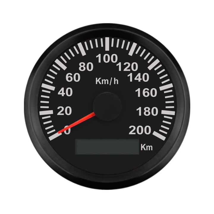 ELING KM GPS Tacho Kilometerzähler 200 km/h für Auto Marine Truck mit Hintergrundbeleuchtung 85 mm 1