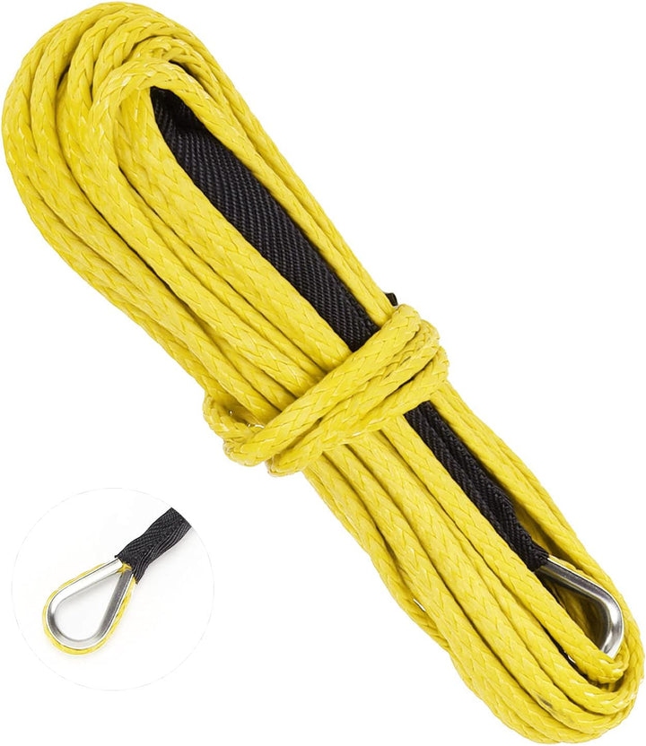 Synthetisches Seil, 7700LBS Windenkabel Nylon 15M Synthetisches Seil Ersatz für Smittybilt SUV Truck