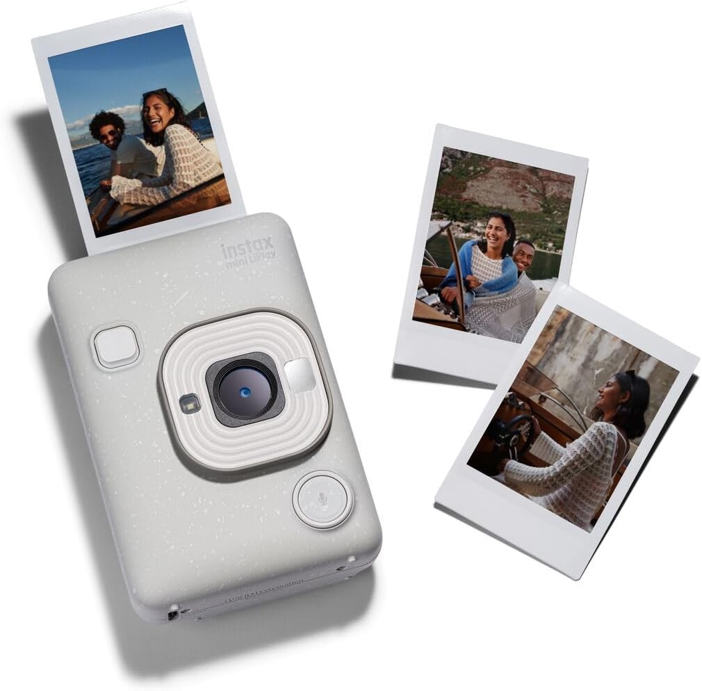 INSTAX Mini LiPlay 2 Digital Hybrid Camera Misty White, Misty White