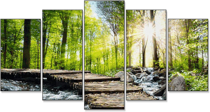 Schipper 609450774 Malen nach Zahlen - Am Wildbach - Bild malen für Erwachsene, inklusive Pinsel und