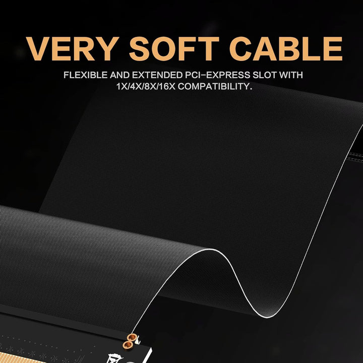 AsiaHorse NEU PCIE 3.0 X16 GPU Riser Kabel, Ultra-Flexible PCIE 3.0 Riser Kabel mit Schneller Geschw