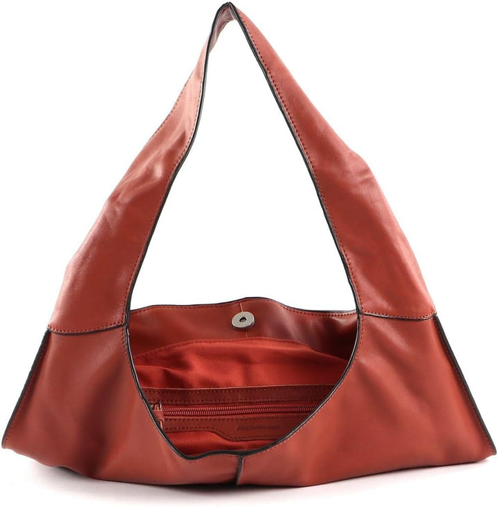 FREDsBRUDER FB Schultertasche Leder 40 cm Brick, Brick