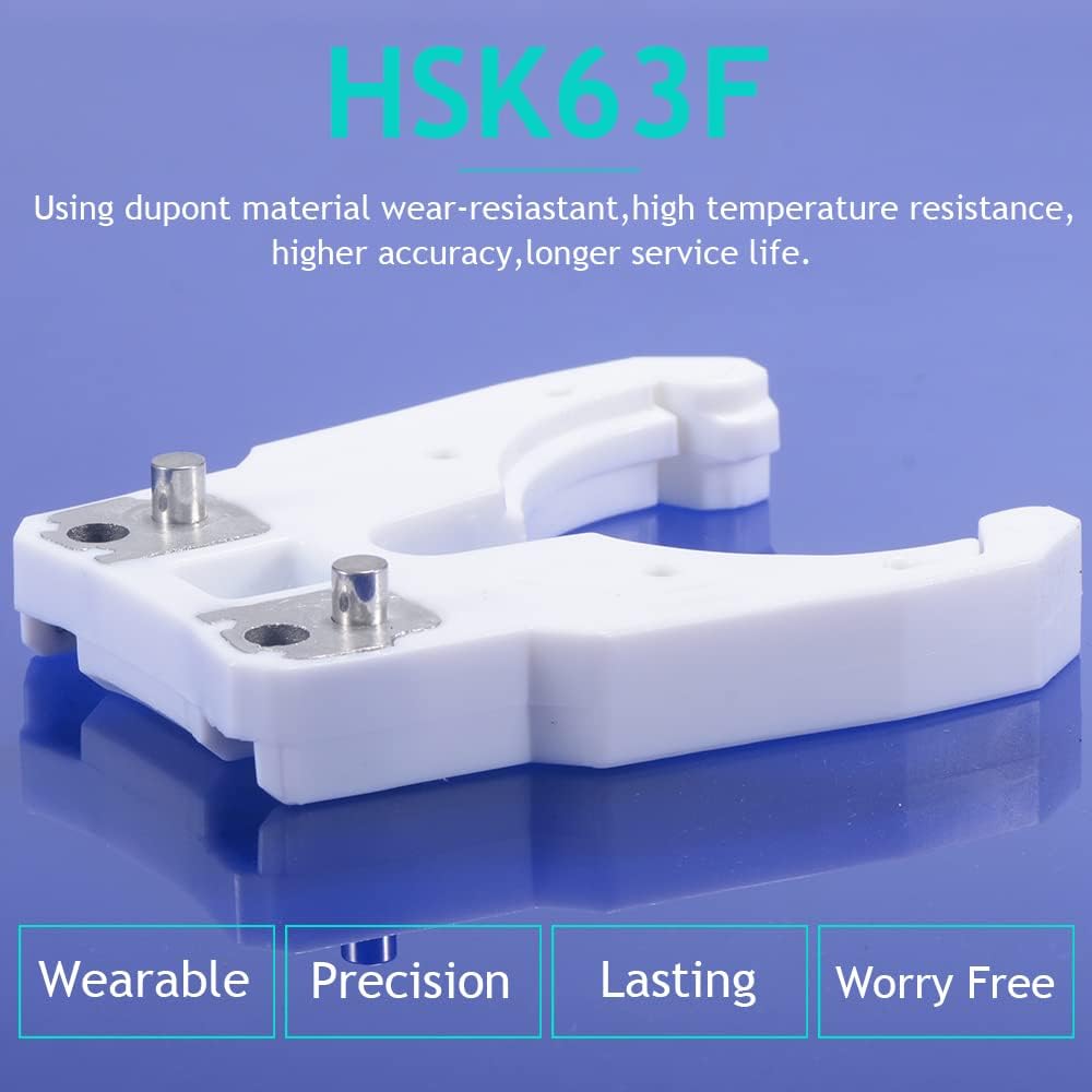 EU_HOZLY 5 Teile/los HSK 63F Werkzeughalter Klemme ABS Flammfeste Gummiklaue