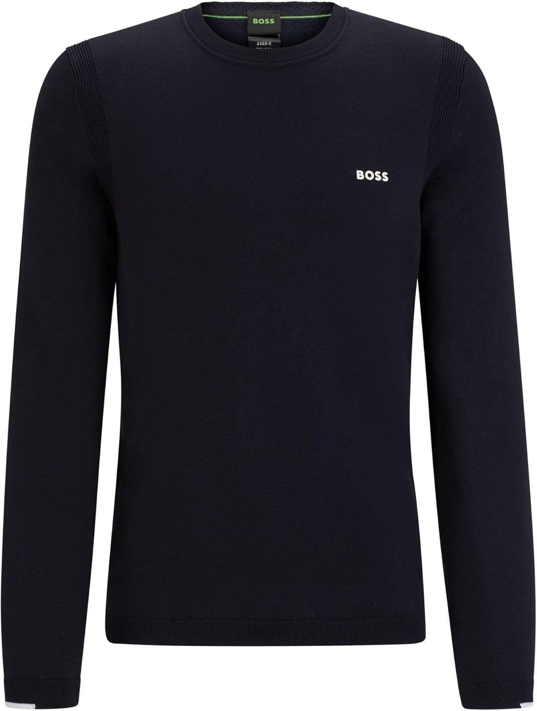 BOSS Herren Ever-X CN Regular-Fit Pullover aus Baumwoll-Mix mit Logo-Print L Dark Blue402, L Dark Bl