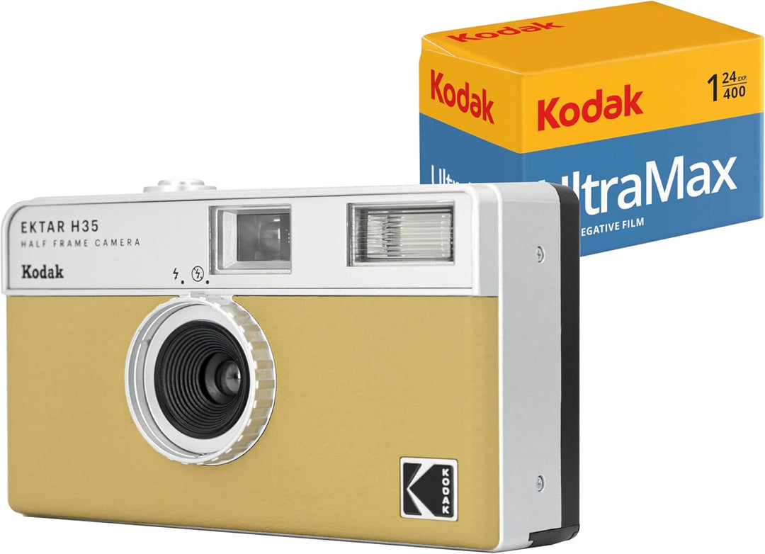 KODAK EKTAR H35 Halbformat-Filmkamera (Sand, Bündel mit 24 Aufnahmen) sand Paket mit 24 Bildern, san