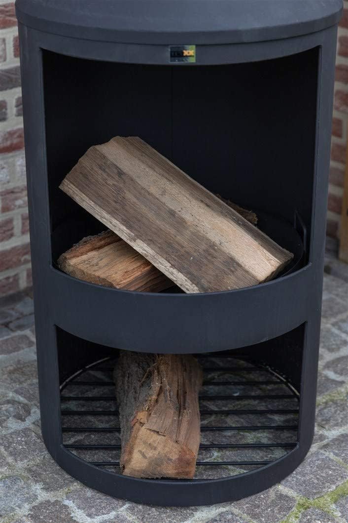 RESCH 502594 Terrassenkamin/Gartenkamin mit Funkenschutz, 45 x 135 cm, Feuerstelle HitzebestÀndig &