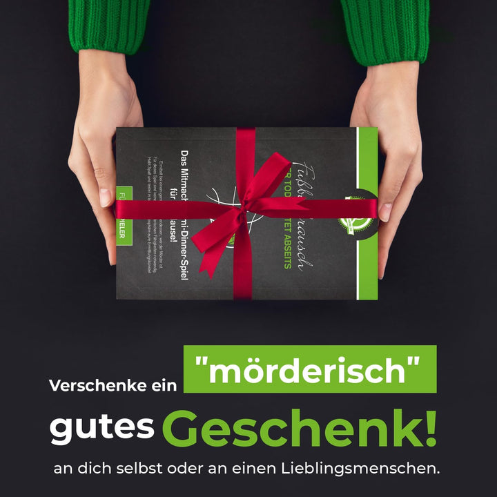 Fussballrausch der Tod wartet abseits – Krimidinner Spiel für zuhause für 4 Personen – Geschenk für