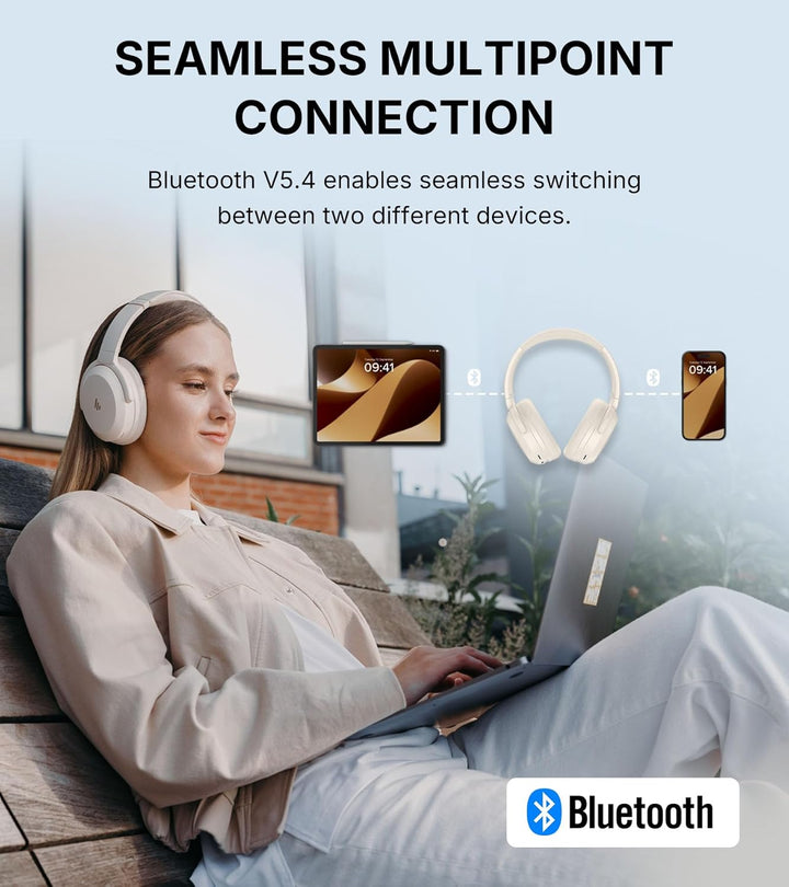 Edifier WH700NB Pro Kabellose Over-Ear Kopfhörer mit -43dB Aktiver Geräuschunterdrückung, Hi-Res Aud