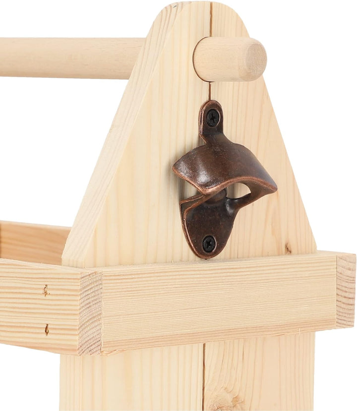 KOTARBAU Bierflaschenträger mit Flaschenöffner Bier-Sixpack-Träger Männerhandtasche Fussballabend Gr