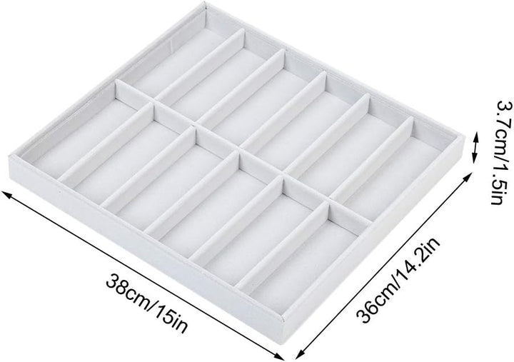 Sonnenbrillen Aufbewahrung, 12 Gitter Sonnenbrillenhalter Holz Brillenbox Brillen Organizer Aufbewah