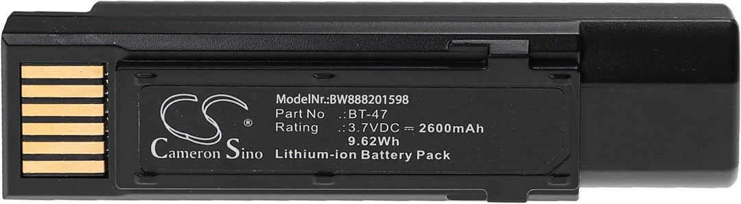 vhbw Akku Ersatz für Datalogic BT-47, RBP-GM45, TW18050652, 128004721 für Barcodescanner POS (2600mA