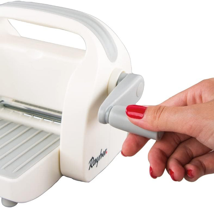 Rayher 60999000 Mini-Stanz- und Prägemaschine TO GO, Flexibilität durch handliche Grösse und leichte