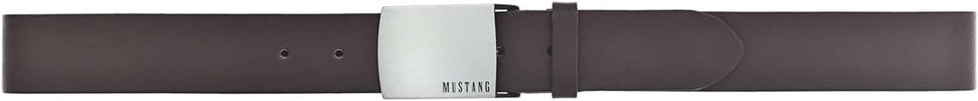 MUSTANG Herren Ledergürtel MG2102L15 40mm Gürtelbreite Braun Schwarz 80-115cm W80 Dunkelbraun (691),