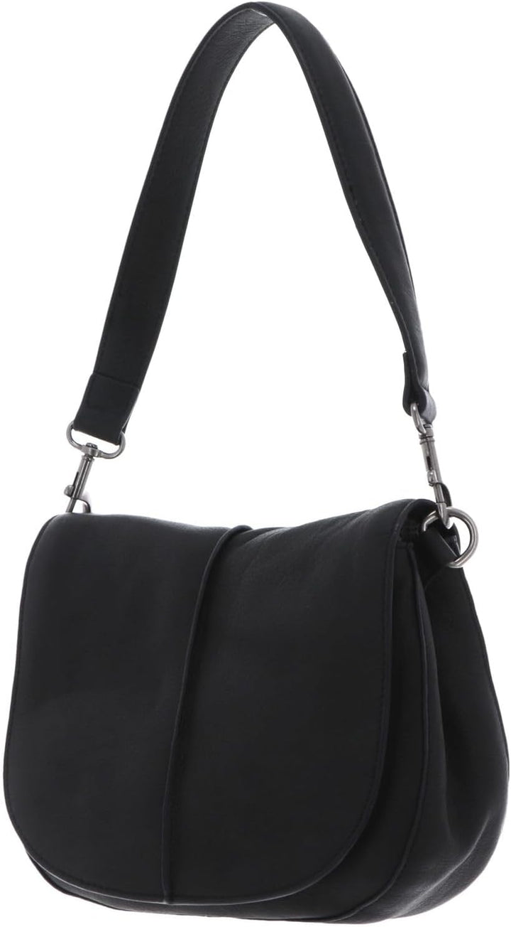 FREDsBRUDER FB Schultertasche Leder 26 cm, Schwarz, Einheitsgrösse