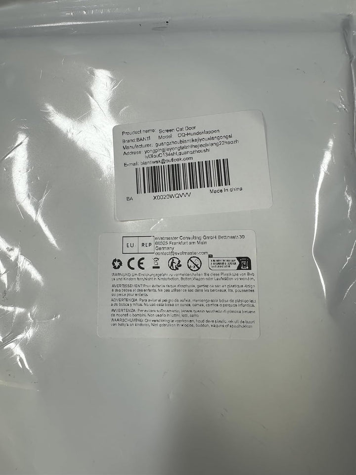 Katzenklappe Hundeklappe für Innentür Aussentür Türen Fenster Fliegengitter Hundeklappen mit Magnet