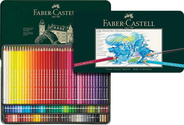 FABER-CASTELL 117511 - Aquarellstift Albrecht Dürer, 120er Metalletui 120er Metalletui - Single, 120
