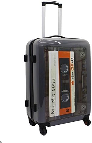 Bowatex Koffer Reise Trolley Bordgepäck Kassette Tape Hartschale Klein 55 cm