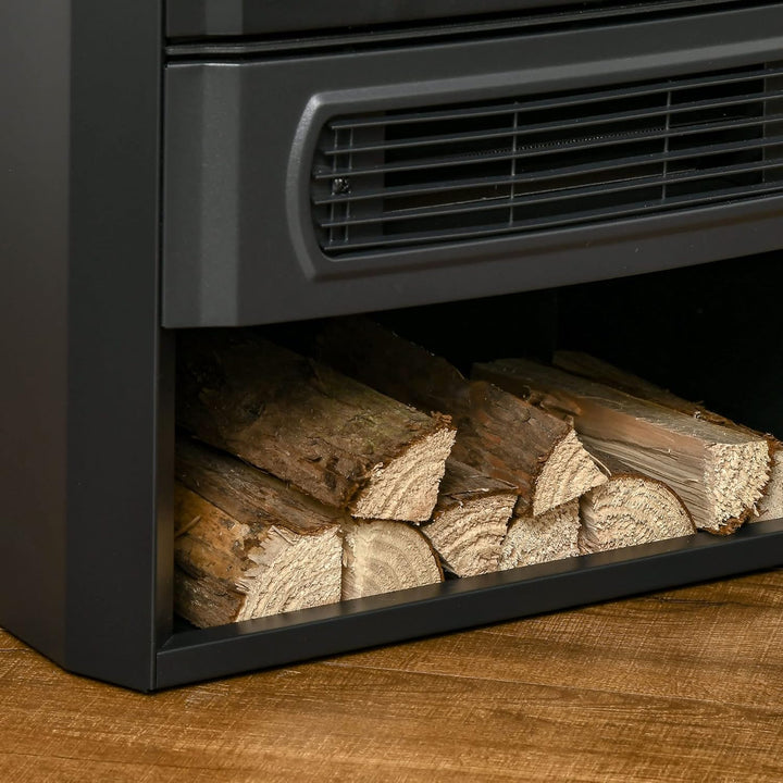 HOMCOM LED Elektrokamin Standkamin Kaminofen mit Flammeneffekt 1000/2000W Innenraumheizung Heizlüfte