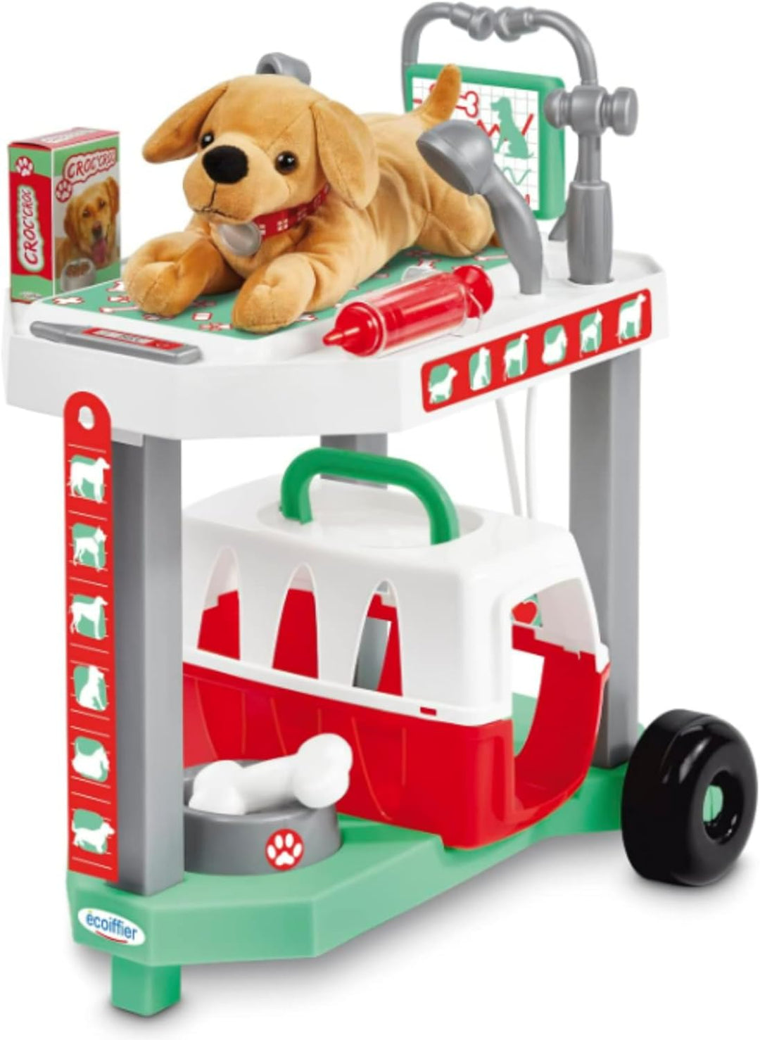 Jouets Ecoiffier - 1919 – Tierklinik Hund – Nachahmungsspiel – ab 18 Monaten