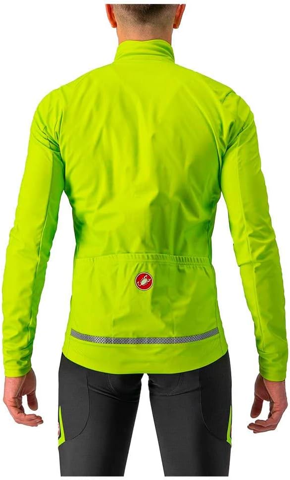 Castelli Herren Go Jacket Jacket, ELECTRIC LIME/BLACK