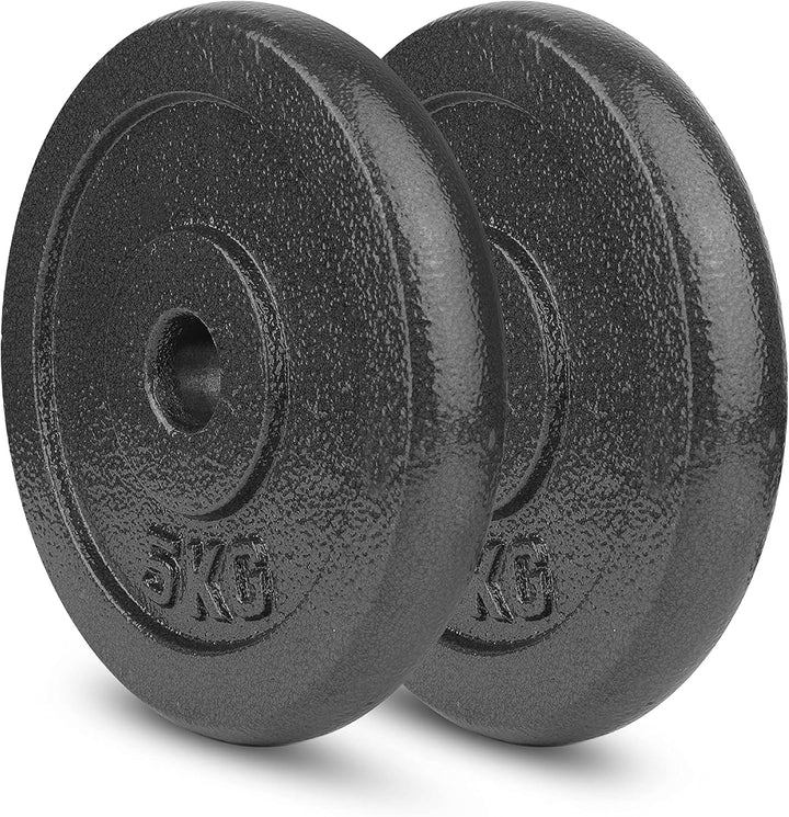 wuuhoo® Hantelscheiben Manuel 27mm Bohrung, Langhantelgewichte 2er Set, Gewichte für 1" Zoll Hantels