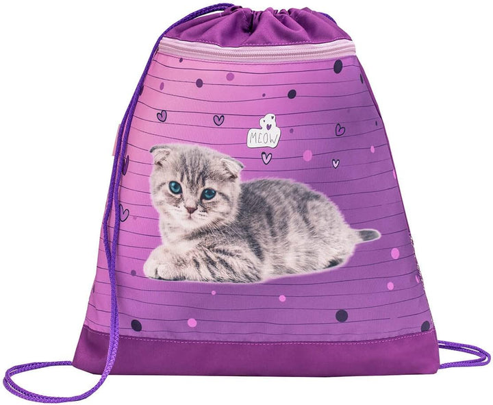 Belmil ergonomischer Schulranzen Set 4 -teilig für Mädchen 1, 2 Klasse Grundschule/Super Leicht 750-