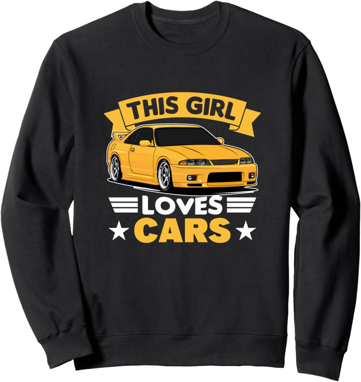 Dieses Mädchen liebt Autos - This Girl Loves Cars Car Girl Sweatshirt