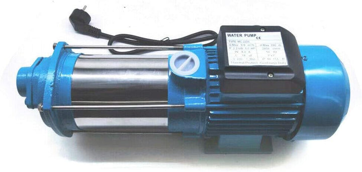 Gartenpumpe Kreiselpumpe 2200W 5-stufige Zentrifugalpumpe 4000L/ h; Max. Förderhöhe: 100 m; Max. Dru