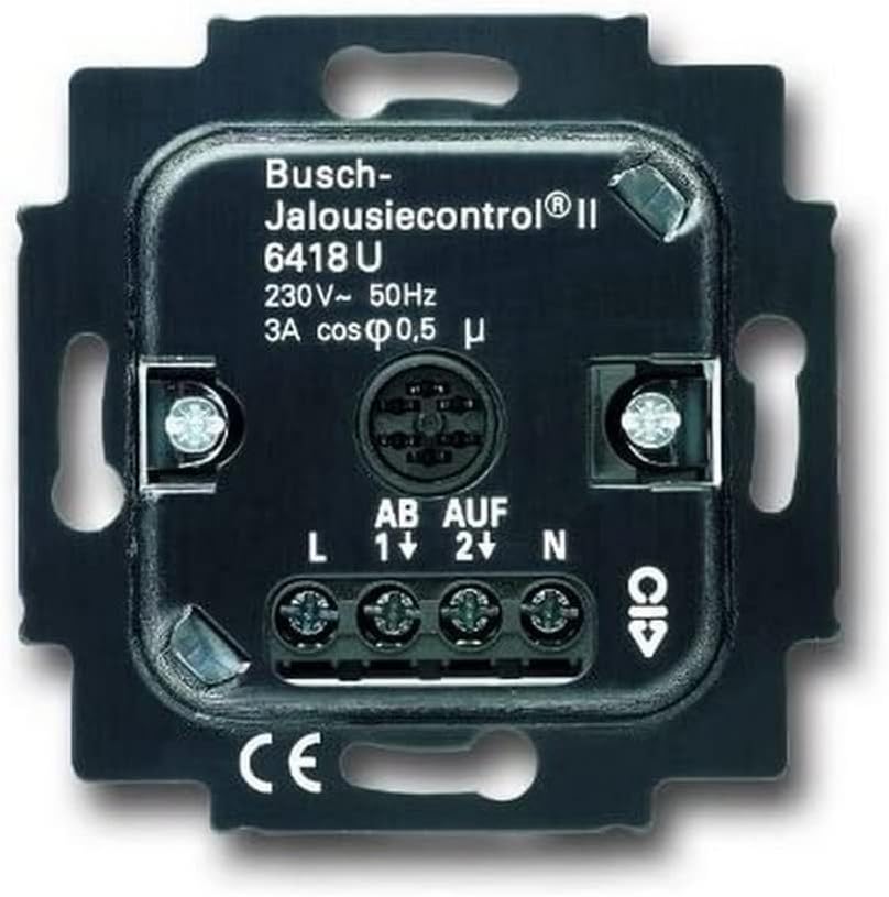 Busch-Jaeger 6418U Jalousie-Basis-Einsatz 6418 U Single, Single