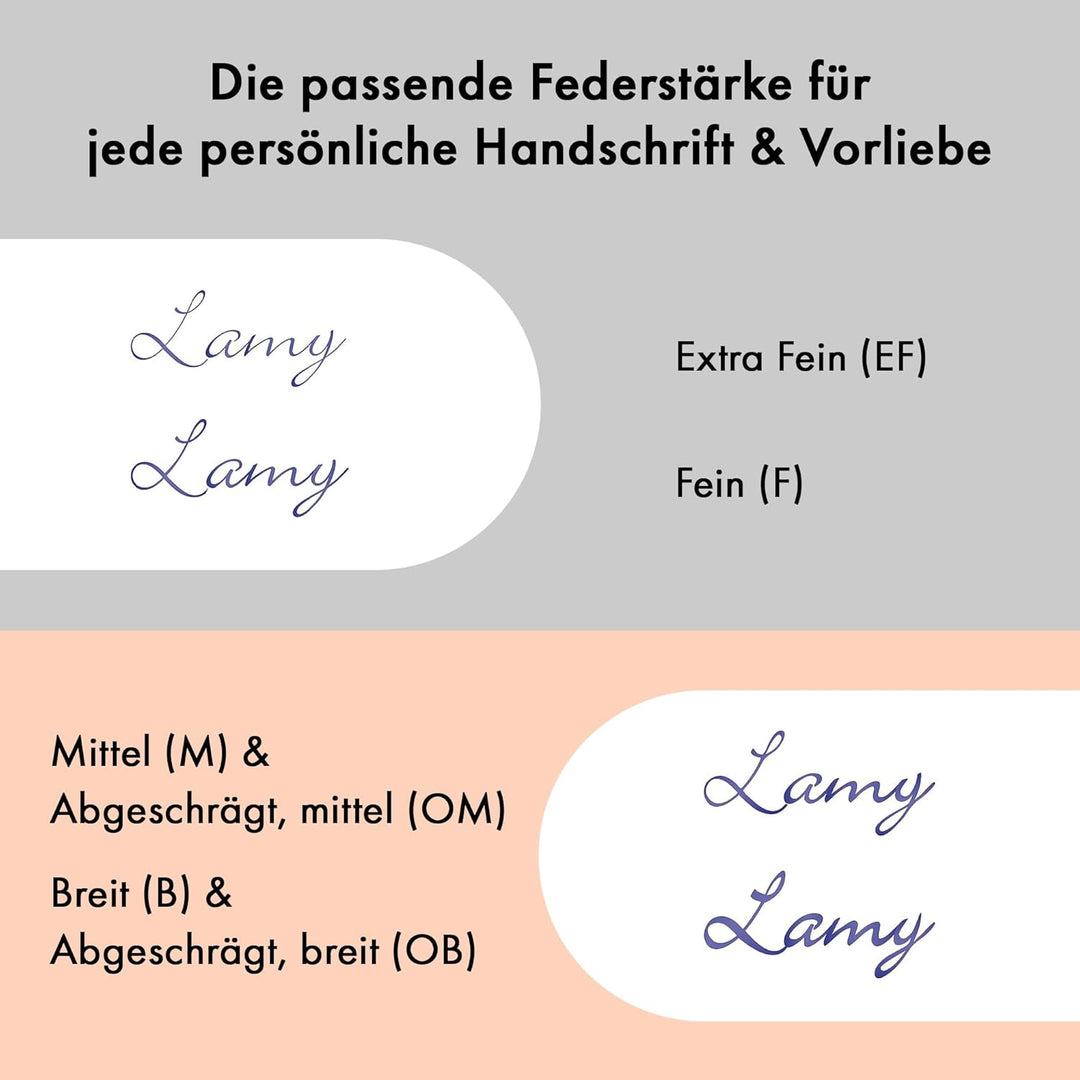 LAMY studio Füllhalter 068 - Füller aus Edelstahl in schwarzem Lack-Finish mit einem polierten Edels