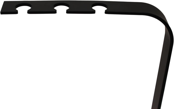 JVL Belmont modernes Kaminbesteck Curve Werkzeug Set, Stahl, schwarz, 23 x 15 x 45 cm,