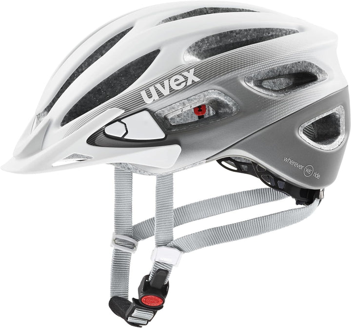 Uvex True CC Damen Fahrrad Helm matt weiss/grau 2024 52-55 cm, 52-55 cm