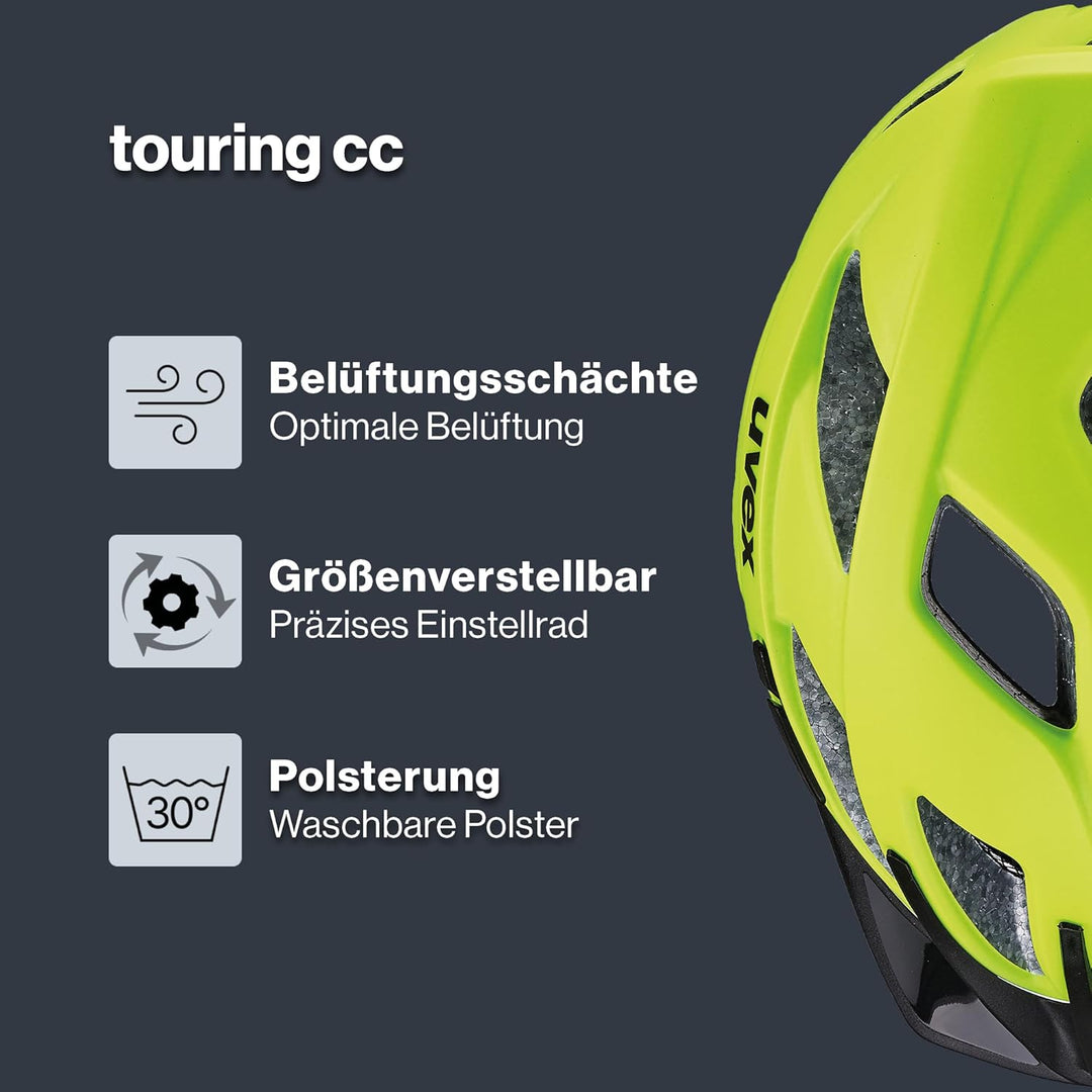 uvex touring cc - leichter Allround-Helm für Damen und Herren - individuelle Grössenanpassung - erwe