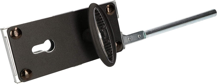 KOTARBAU® Garagenschloss mit Tortreibriegel 200mm für Garagentore oder als Zusatzschloss Silber