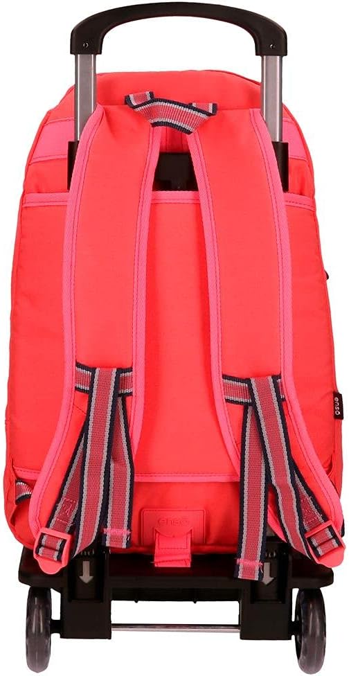 Enso Basic Doppelfach-Rucksack mit Trolley Orange 32x46x17 cms Polyester 25.02L Koralle Doppelter Ru