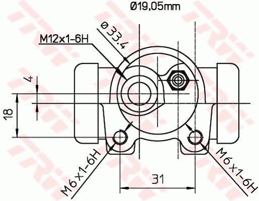 TRW GSK1142 Bremsbackensatz