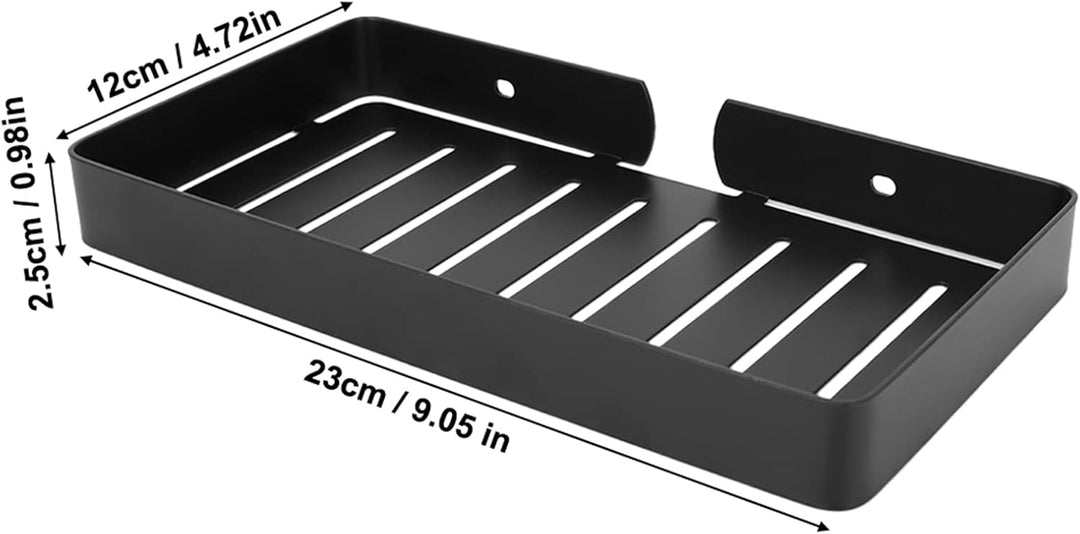 Bad-Regal-Lagerung, Wandhalterung Edelstahl Halter Abflussregal Regal, Combo Organizer Korb für Bad