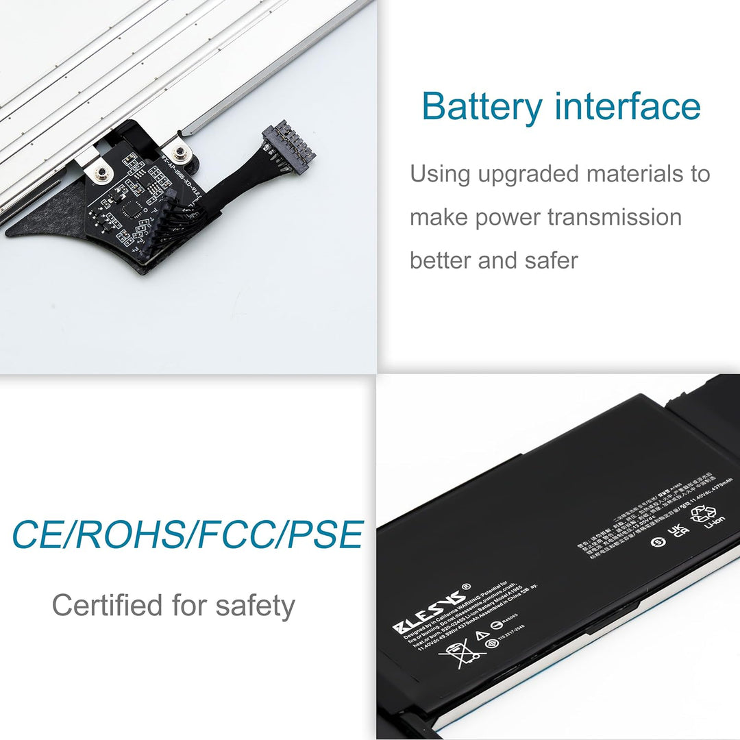 BLESYS A1932 Akku A1965 Laptop ErsatzAkku fĂŒr MacBook Air 13 Zoll Retina A1932 (2018-2019) A2179 202