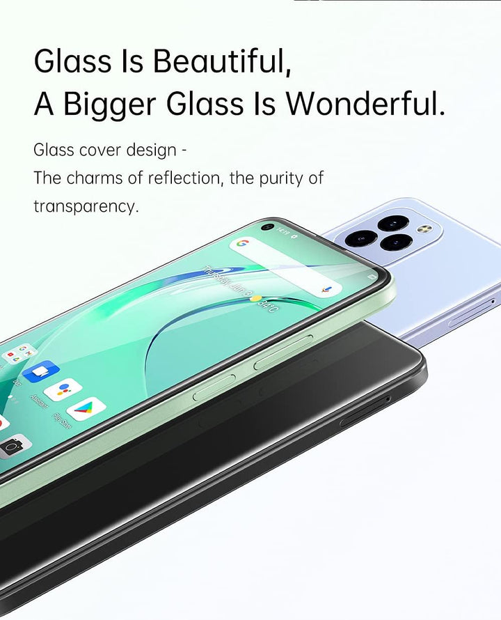 OUKITEL Smartphone ohne Vertrag C21 PRO, Vollglas-Design,4GB+64GB,256GB Externe SD,21MP Dreifach-Rüc