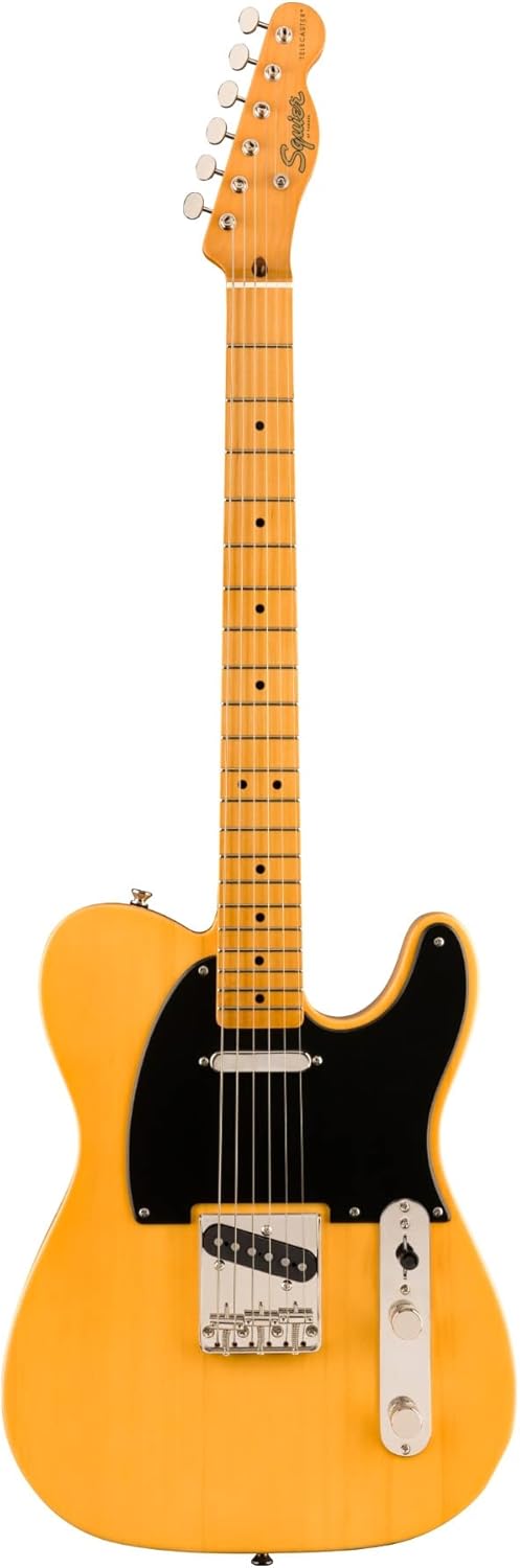 Squier by Fender Classic Vibe '50s Telecaster mit Ahorngriffbrett, Butterscotch Blonde, Standardgrös