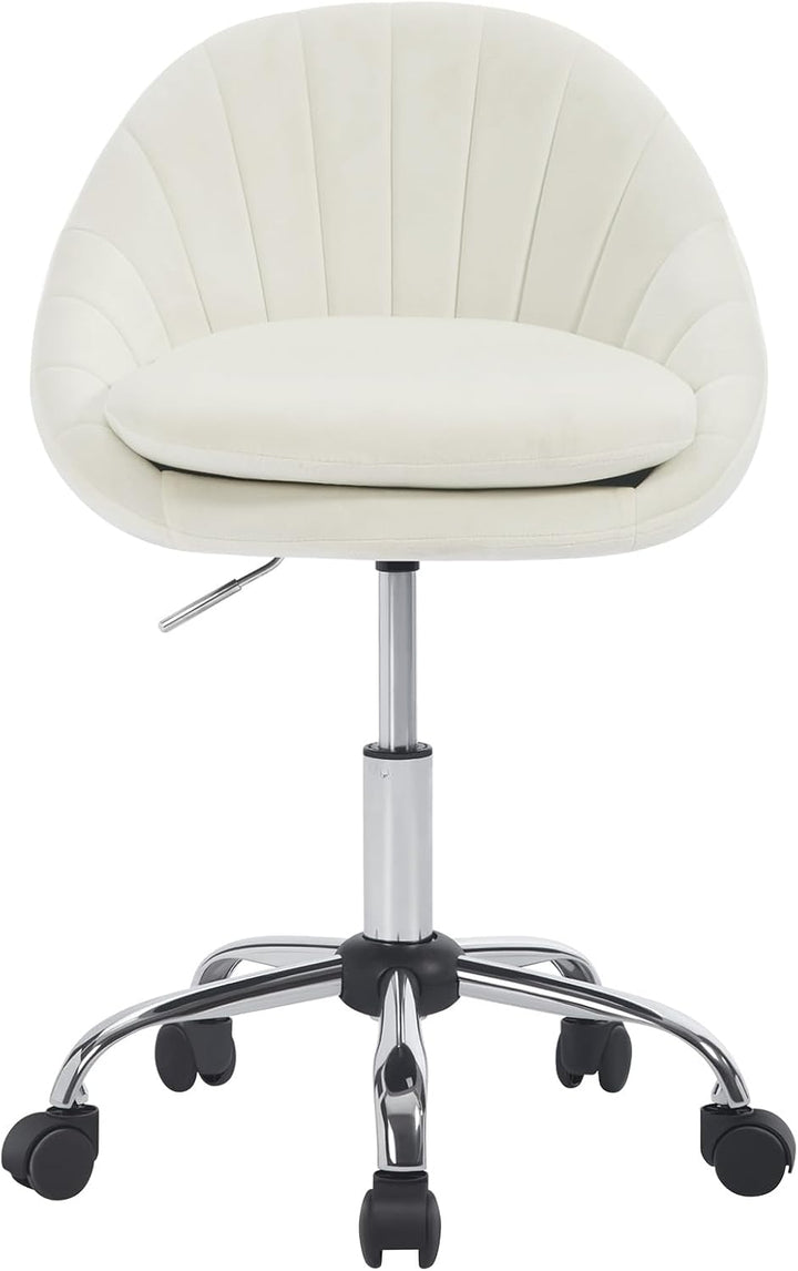 WOLTU Homeoffice Stuhl, Bürostuhl ergonomisch, Schminkstuhl drehbar, Drehstuhl mit Rollen, Schreibti