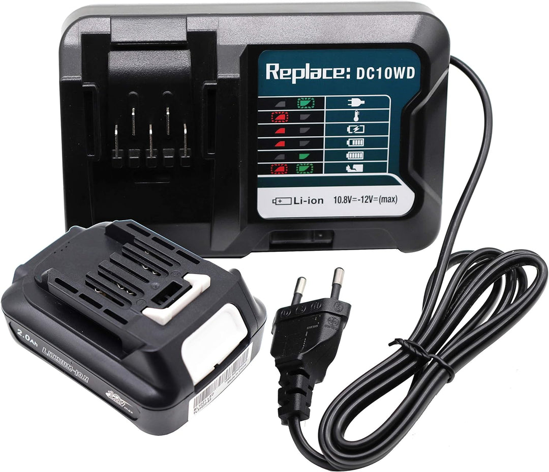 GOLEMON BL1021B BL1041B Akku (BL1016) BL1015 BL1020B + Ladegerät Für Makita Tool DF031D DF0331D TD11