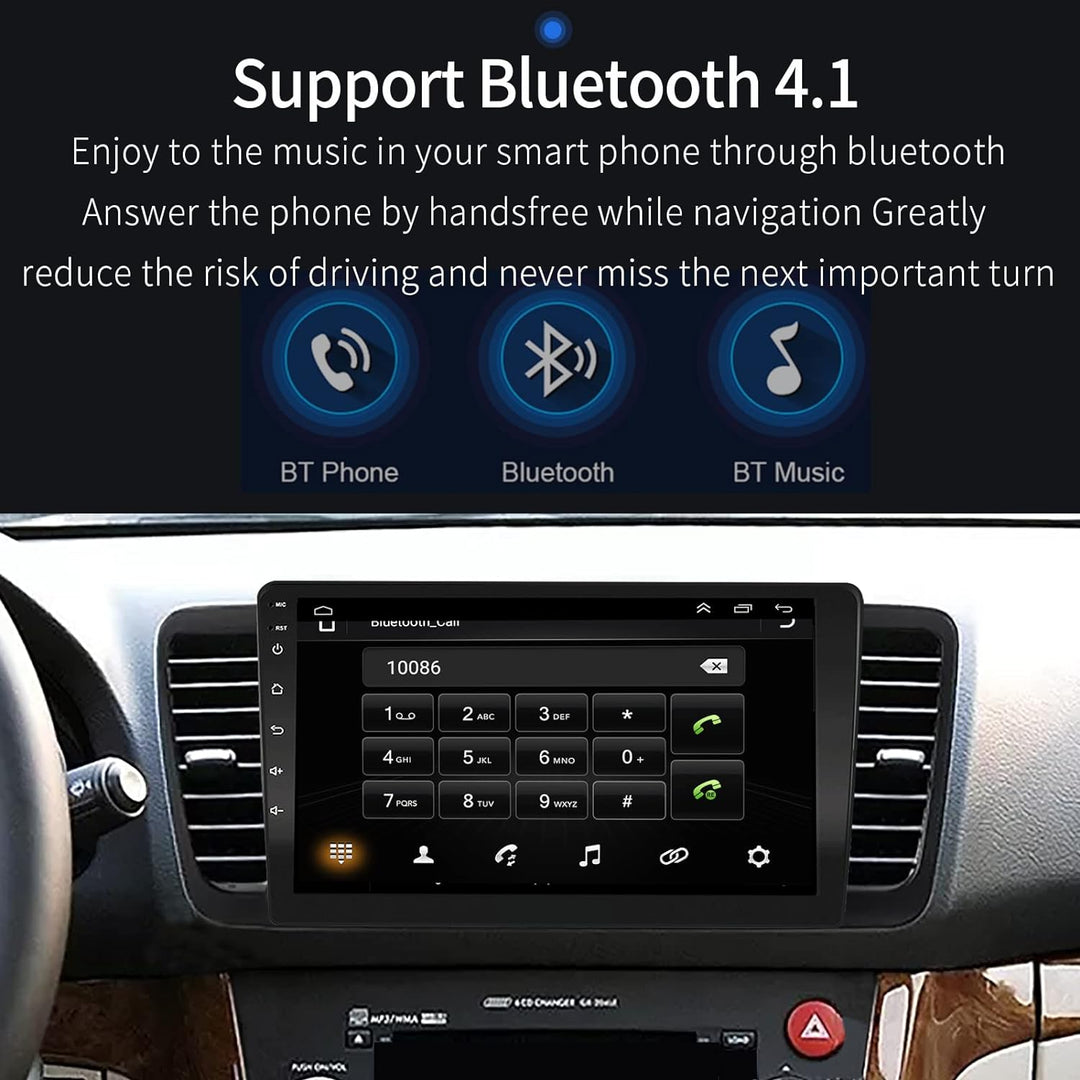 EZoneTronics Carplay Android Autoradio für Subaru Outback Legacy 2004–2009 mit kapazitivem 9-Zoll-To