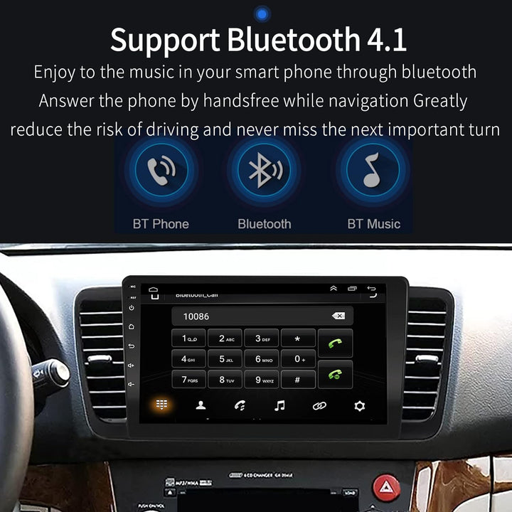 EZoneTronics Carplay Android Autoradio für Subaru Outback Legacy 2004–2009 mit kapazitivem 9-Zoll-To