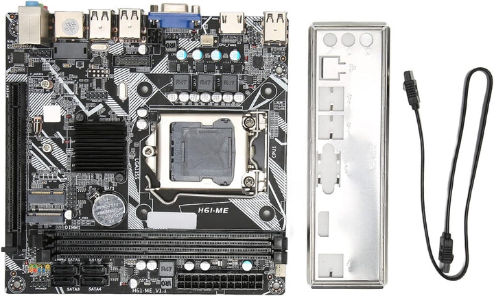 ASHATA Desktop-Computer-Motherboard, LGA 1155-Motherboard, NVME WiFi M.2 VGA HD-Ausgang 10 USB 2.0 D
