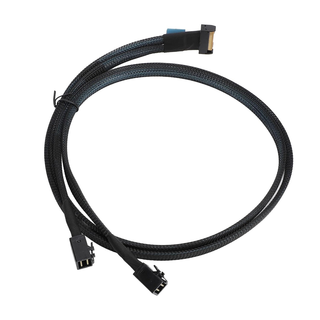 Plyisty MCIO 8i auf 2*SFF-8643 Kabel, MCIO 8i 74Pin auf SAS HD SFF-8643, PCIE 5.0, 32 GT/s Übertragu
