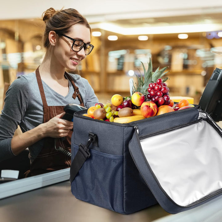 SPGOOD Kühltasche 20L/30L/40L Thermotasche Picknicktasche Gross Isoliert Faltbar Gefriertasche Warmh